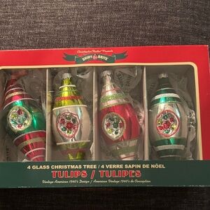 Vintage reproduction Shiny Brite ornaments